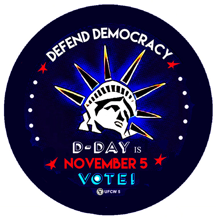 Defend Democracy Pin
