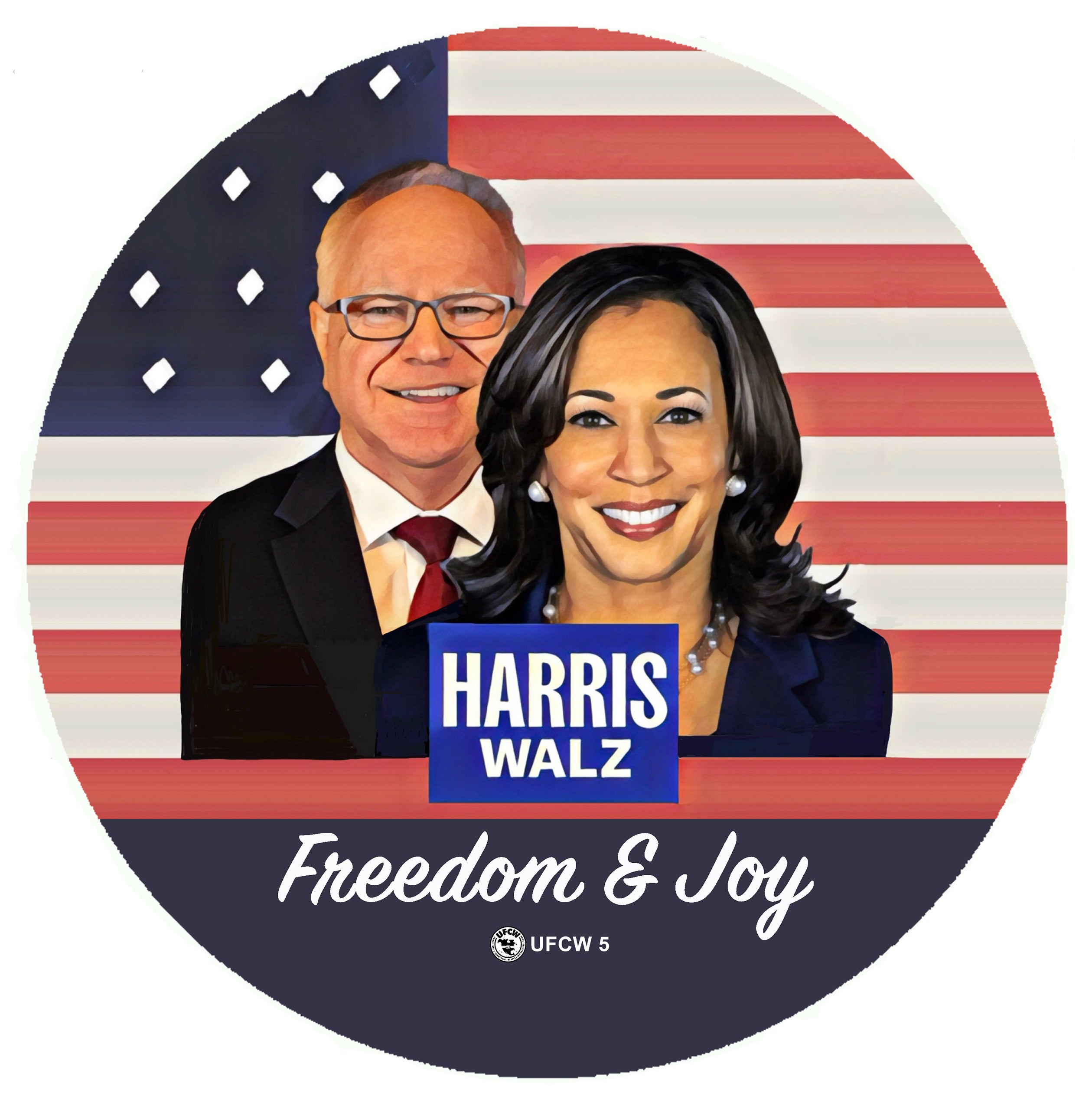 Freedom & Joy Campaign Pin