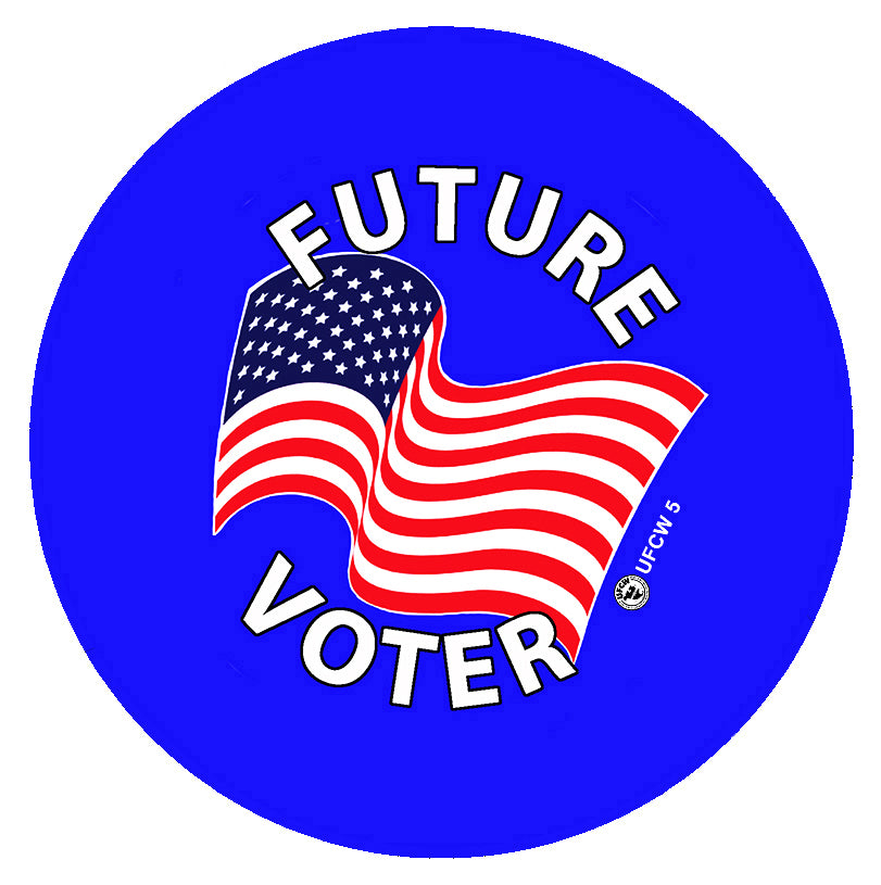 Future Voter Pins, 5-Pack (5 pins)