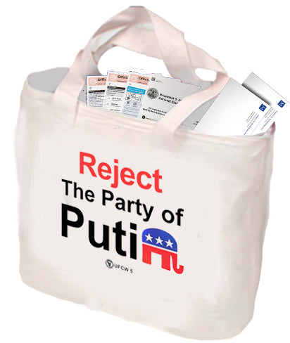 Reject The Party of Putin Tote