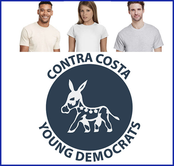Contra Costa Young Democrats Tee (Navy Logo)