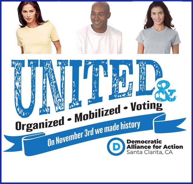 Buy white United Organized Voted DAA Tee