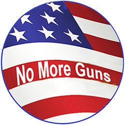 No More Guns Flag Pin