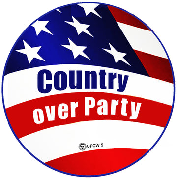 Country Over Party Pin