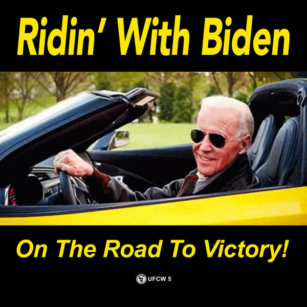Ridin' With Biden Car Magnet