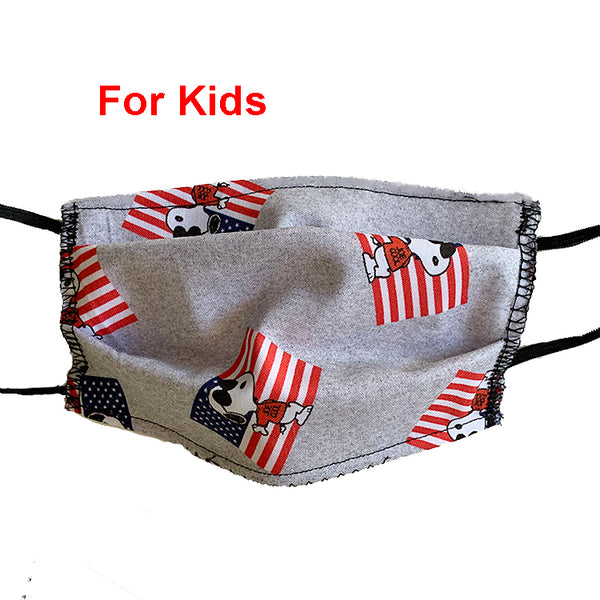 Snoopy's Flag Mask for Kids