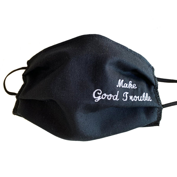 Make Good Trouble Embroidered Mask