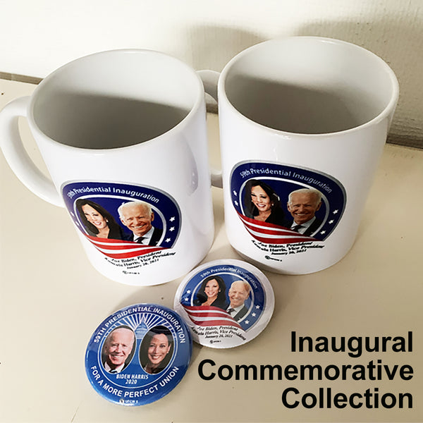 Inaugural Commemorative Mug Collection (2 mugs, 2 pins)