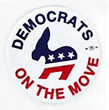 Democrats On The Move Pin
