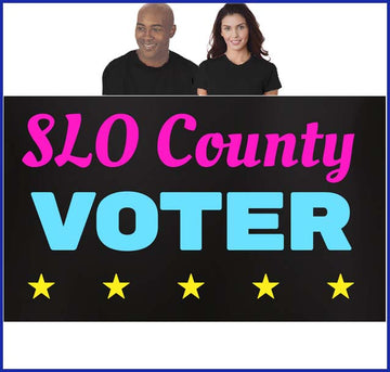 SLO County Voter Tee, Black
