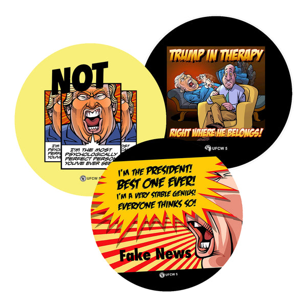 Trump In Therapy Collector Set of 3 Pins