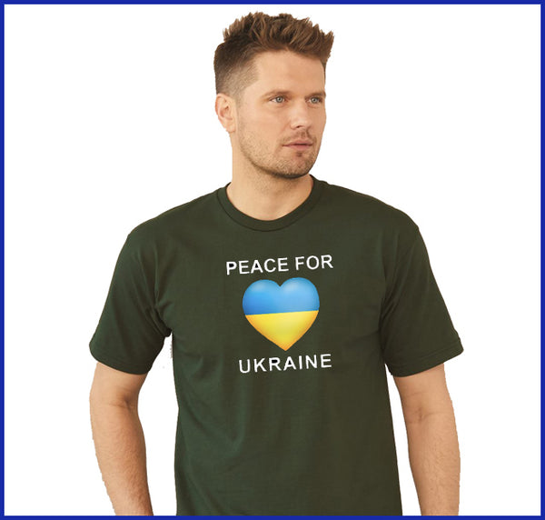 Peace For Ukraine Black Tee